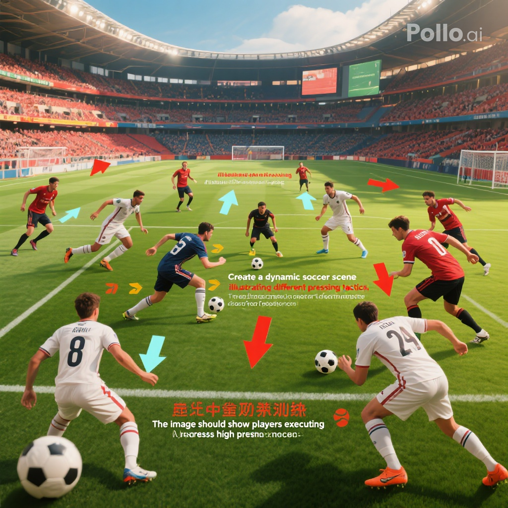 Illustration av Pressstrategier i Fotboll
